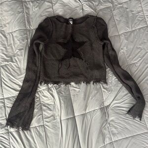Urban Outfitters Charcoal Gray Knit Sweater